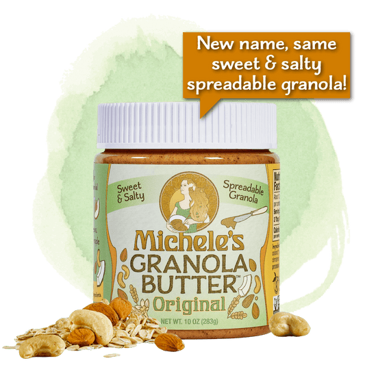 Michele's Original Granola Butter 10 ounce jar - granola butter with oats, cashews, almonds