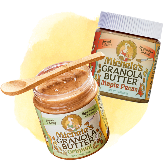 Michele's Granola Butter - Original and Maple Pecan - vegan, gluten-free spread variety pack of two