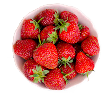 Organic freeze-dried strawberries