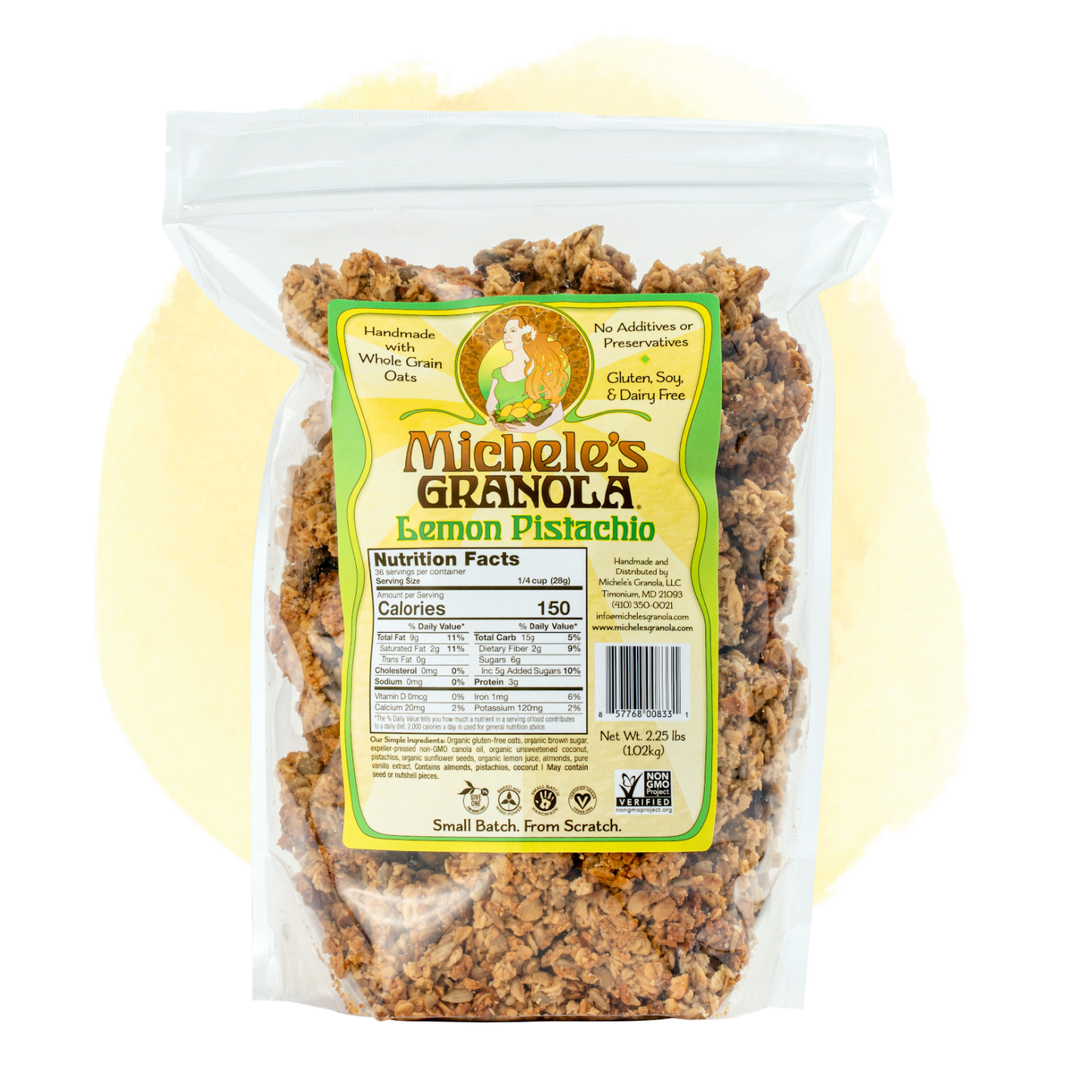 Michele's Lemon Pistachio Granola bulk bag