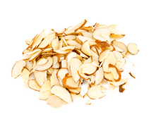 Natural sliced almonds