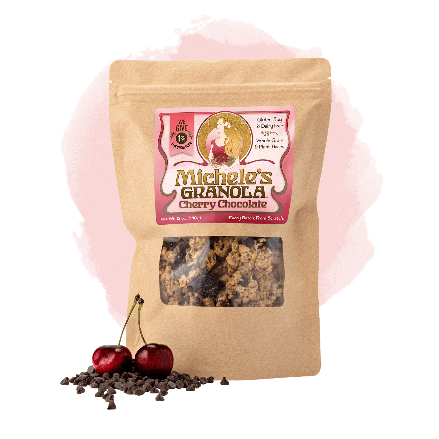 Michele's Cherry Chocolate Granola 12oz bag