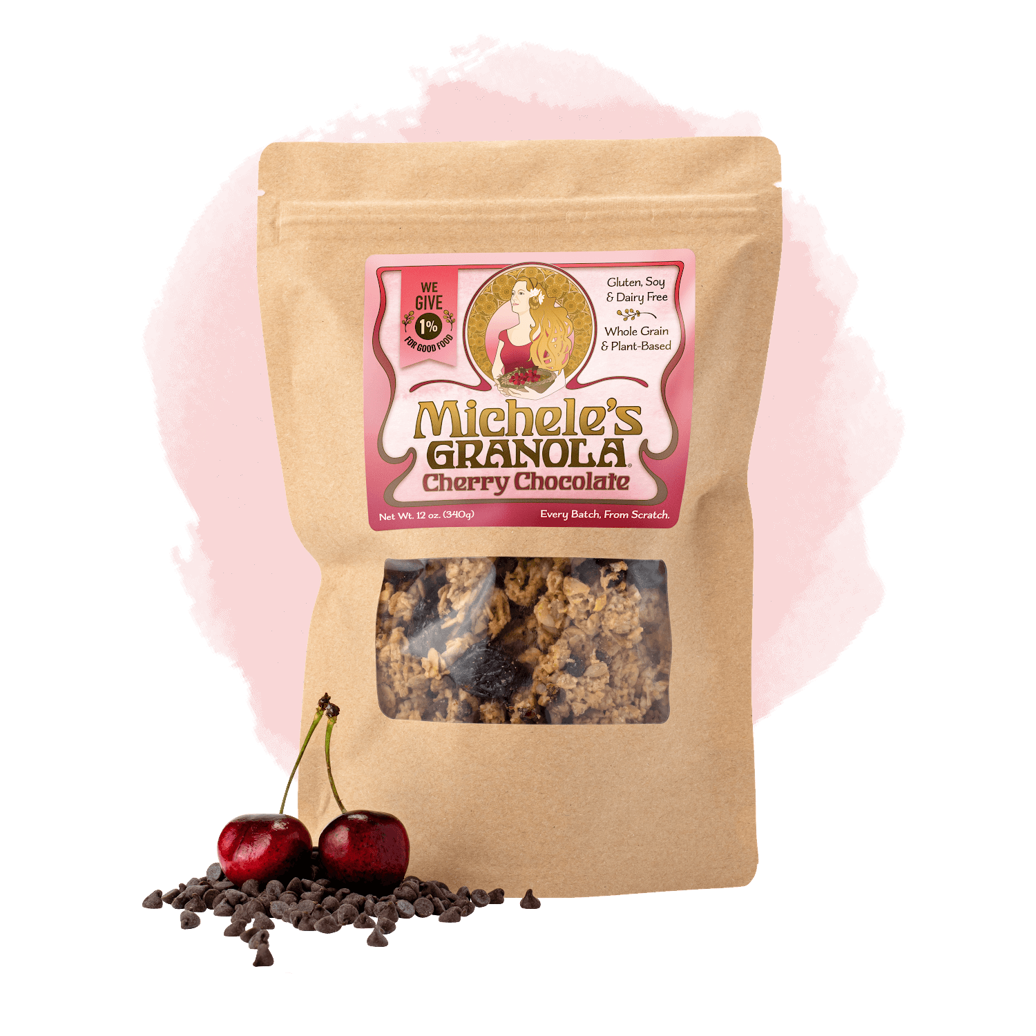 Michele's Cherry Chocolate Granola 12oz bag