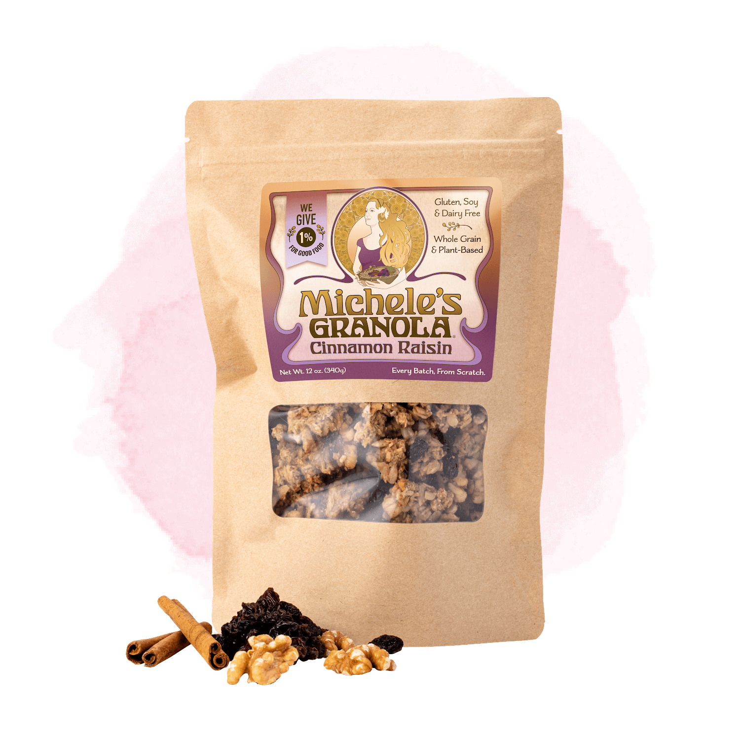 Michele's Cinnamon Raisin Granola 12oz bag