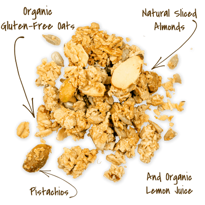 Michele's Lemon Pistachio Granola cluster